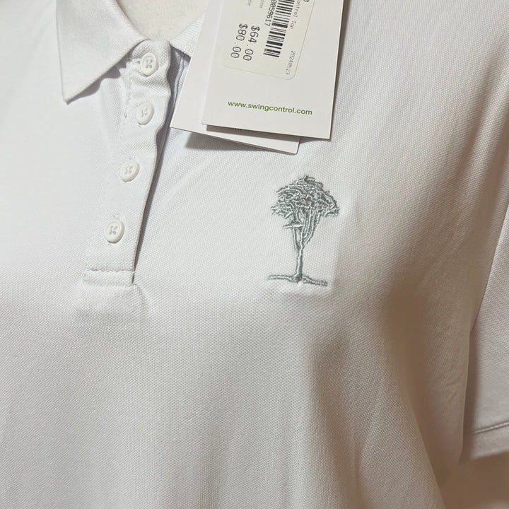 Swing Control SS Polo (w/logo) - White - X-Large - FINAL SALE ITEM - Skorzie