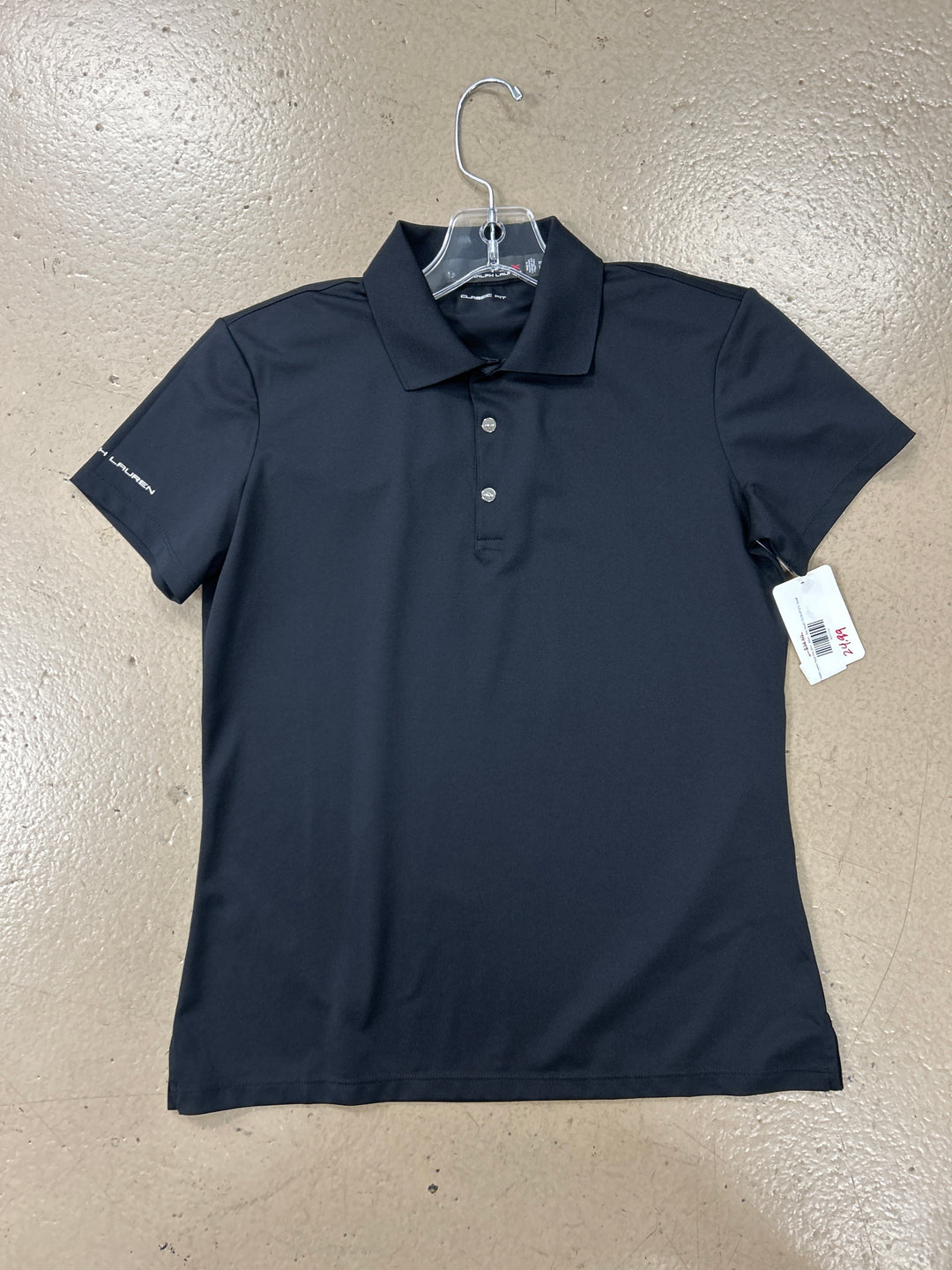 RLX Ralph Lauren Piqué Polo Shirt - Black - Size Small - Skorzie