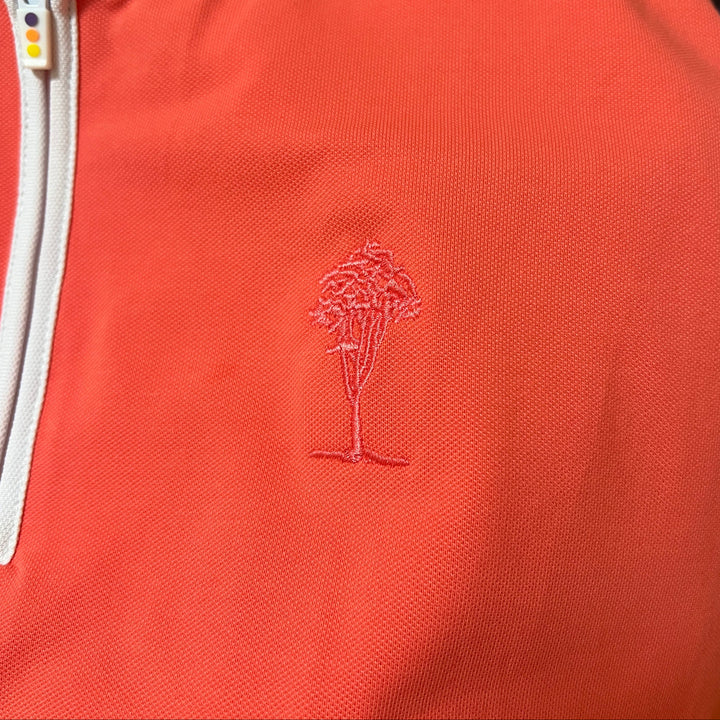 Swing Control 1/4 Zip Tank (w/logo) - Coral - X-Large - FINAL SALE ITEM - Skorzie