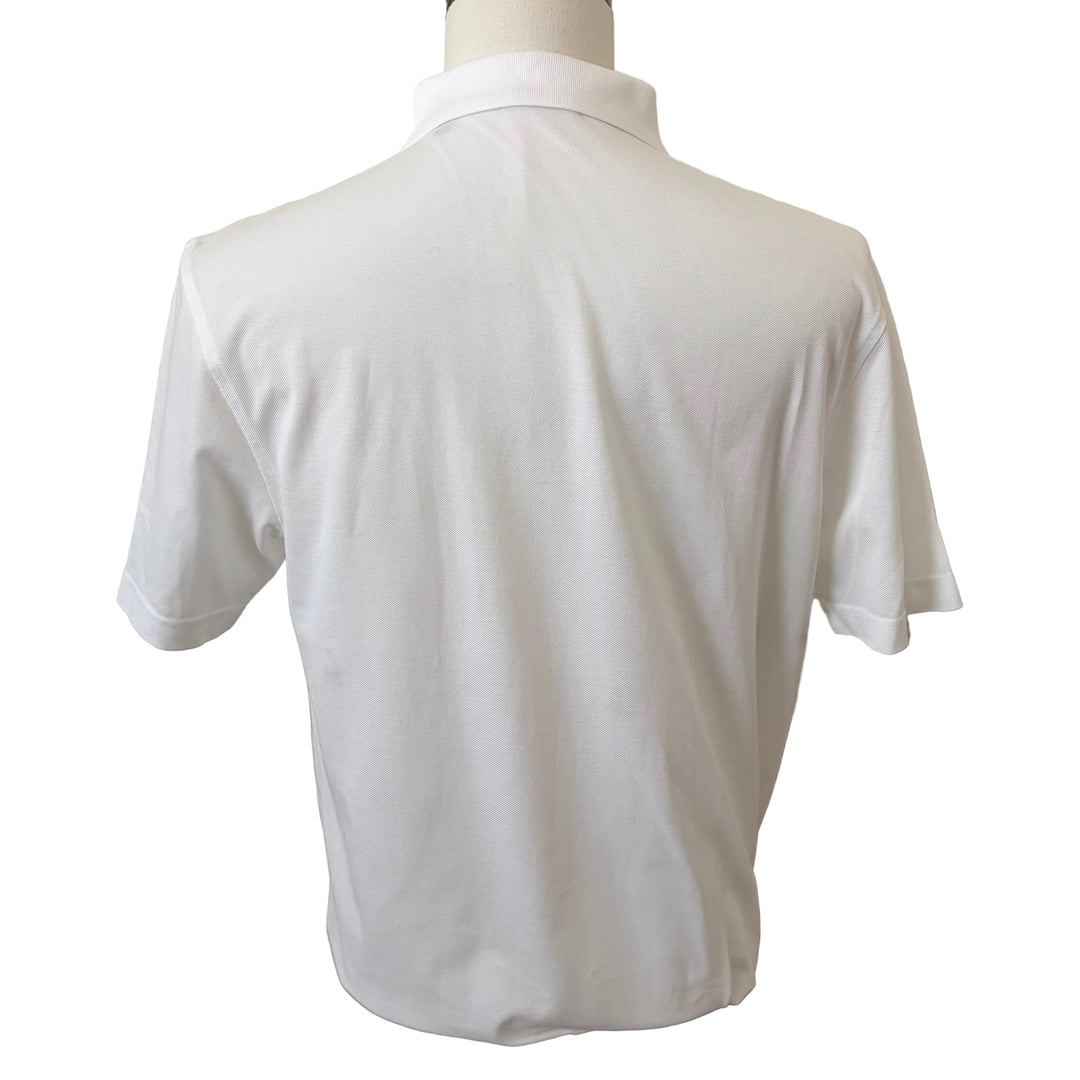 Turtleson Pierce Cotton Performance Polo (w/logo) - White - Skorzie