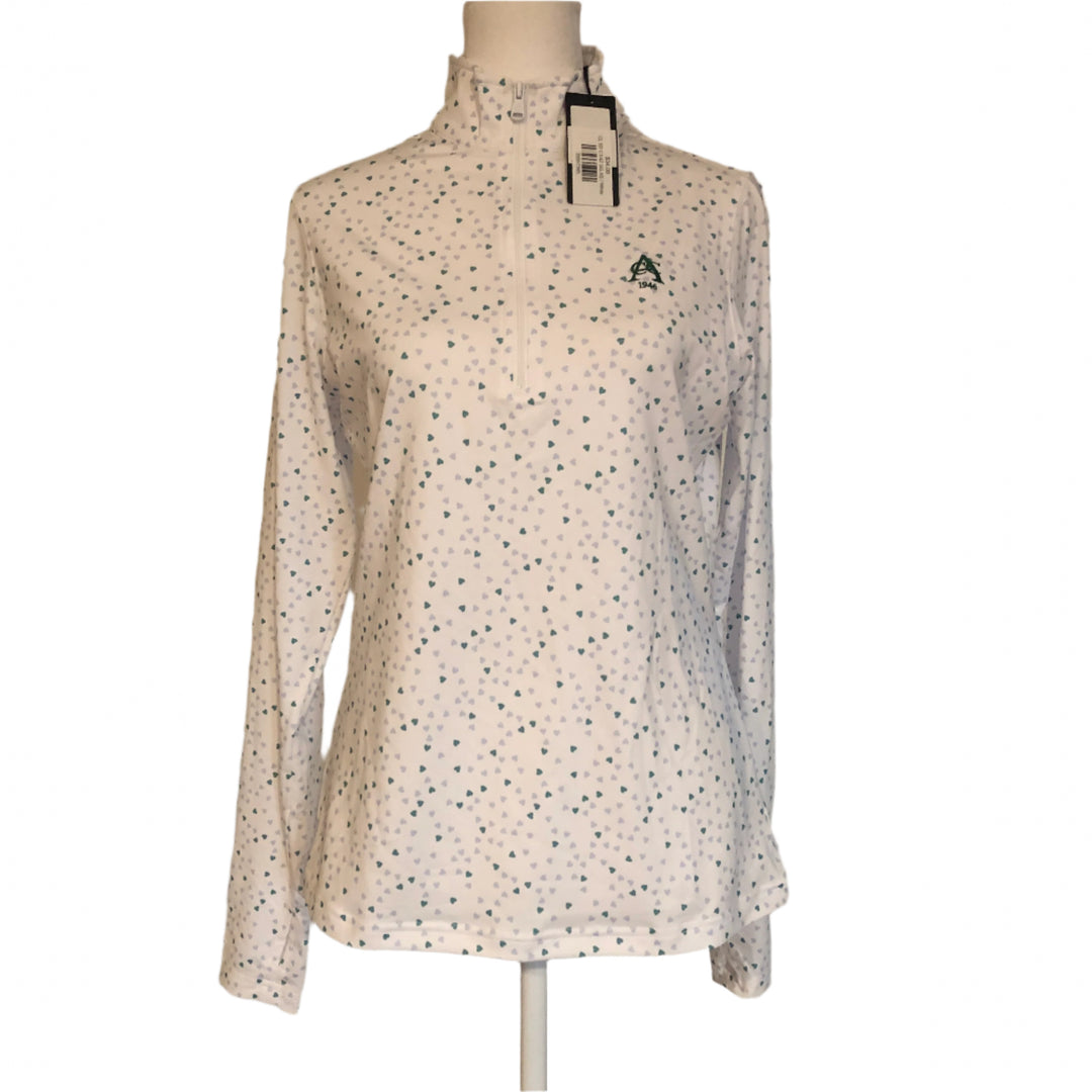 Straight Down Cupid 1/4 Zip (w/ logo) - Sea Green - X-Small - Skorzie