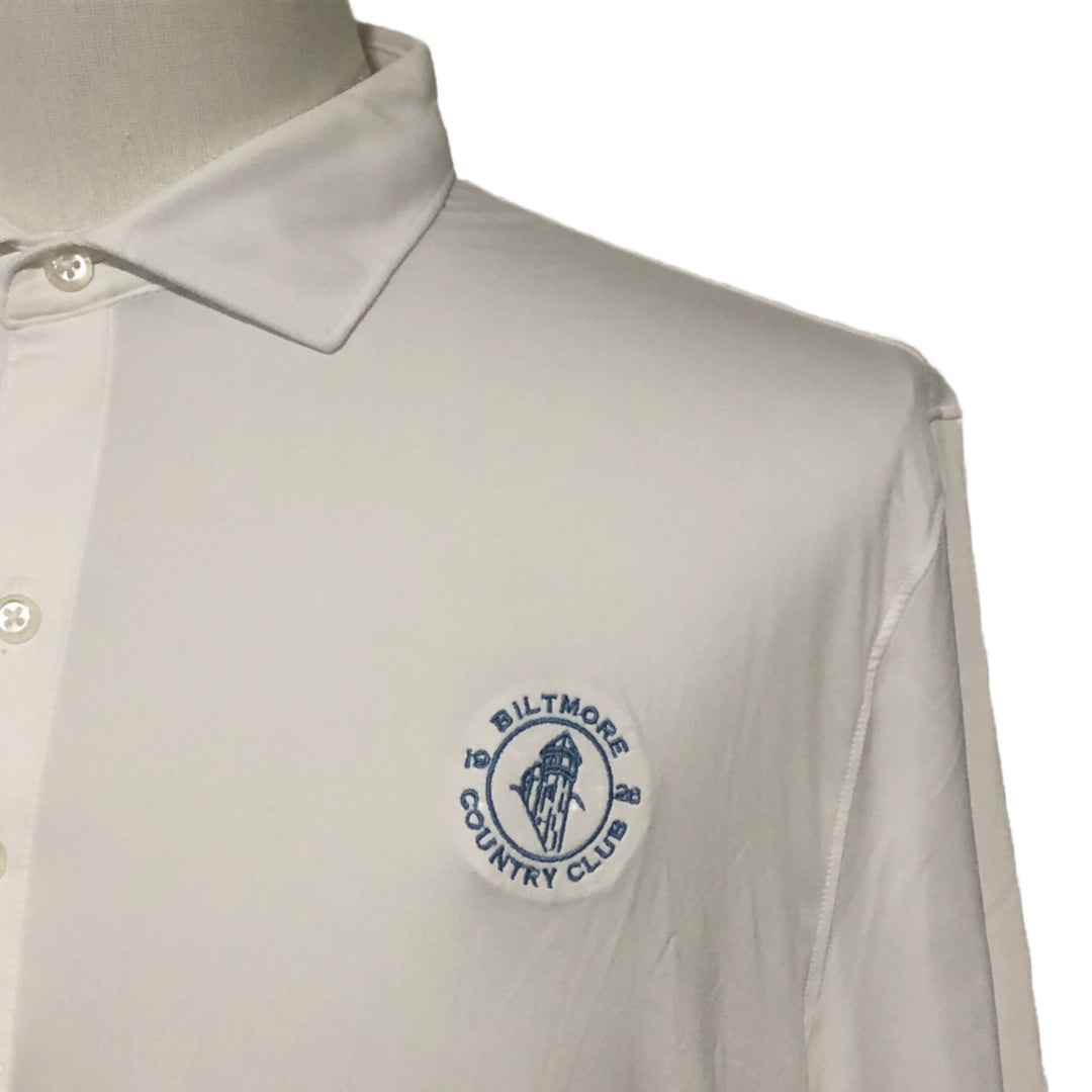 Johnnie-O Polo (w/ logo) - White - X-Large - Skorzie