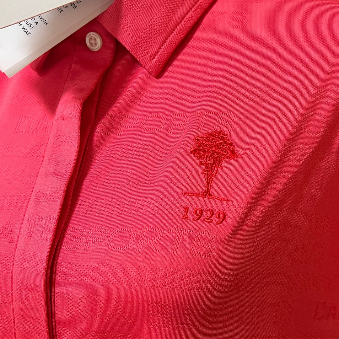Daily Sports Frill SL Polo (w/ logo) - Coral - X-Large - FINAL SALE ITEM - Skorzie