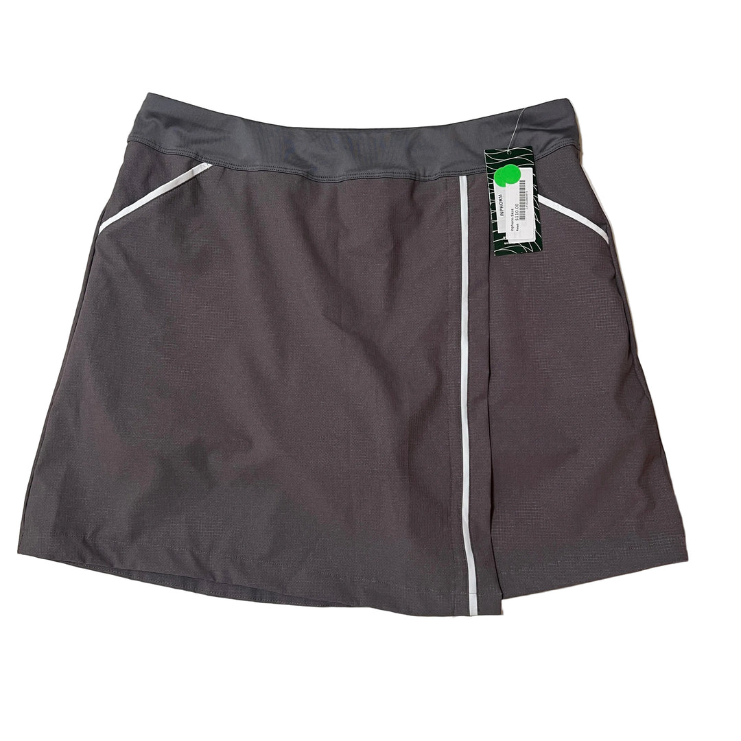 inPhorm Lana Wrap Skort (15") - Grey - Large - Skorzie