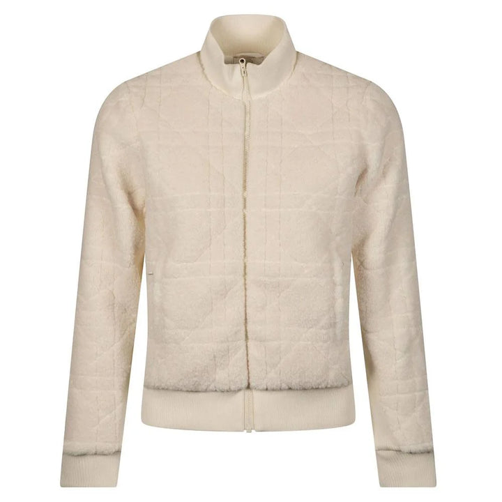 Foray Golf Sherpa Fleece Bomber Jacket - White - Skorzie