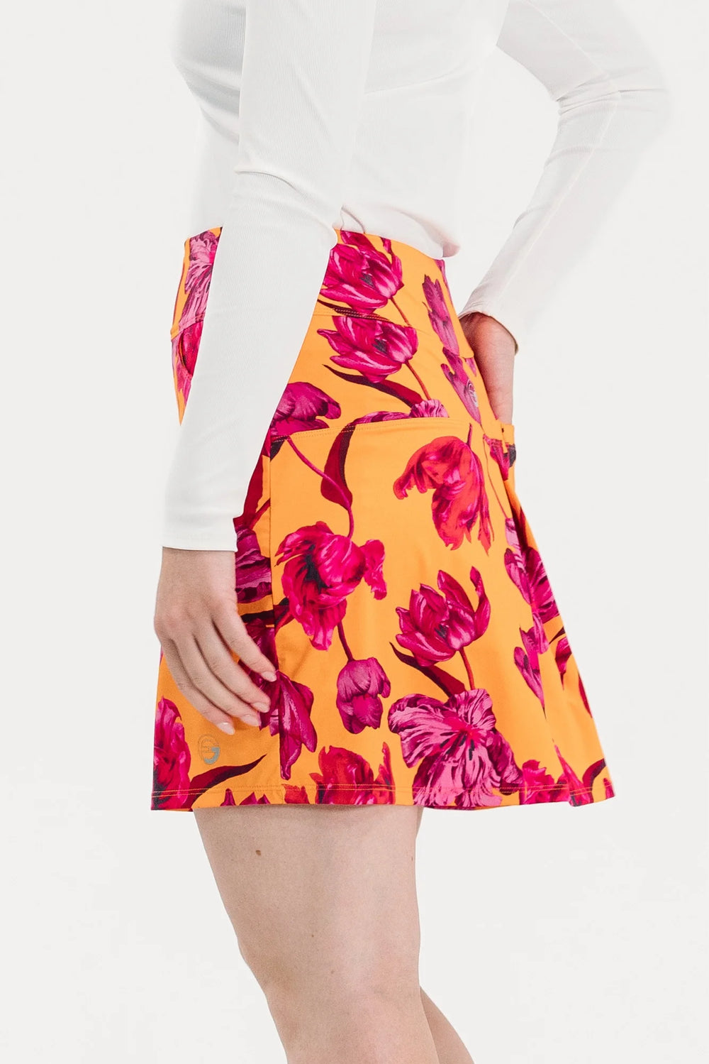 Foray Golf Floral Fix 17" Tall Skirt - Sunset Park Floral - Skorzie