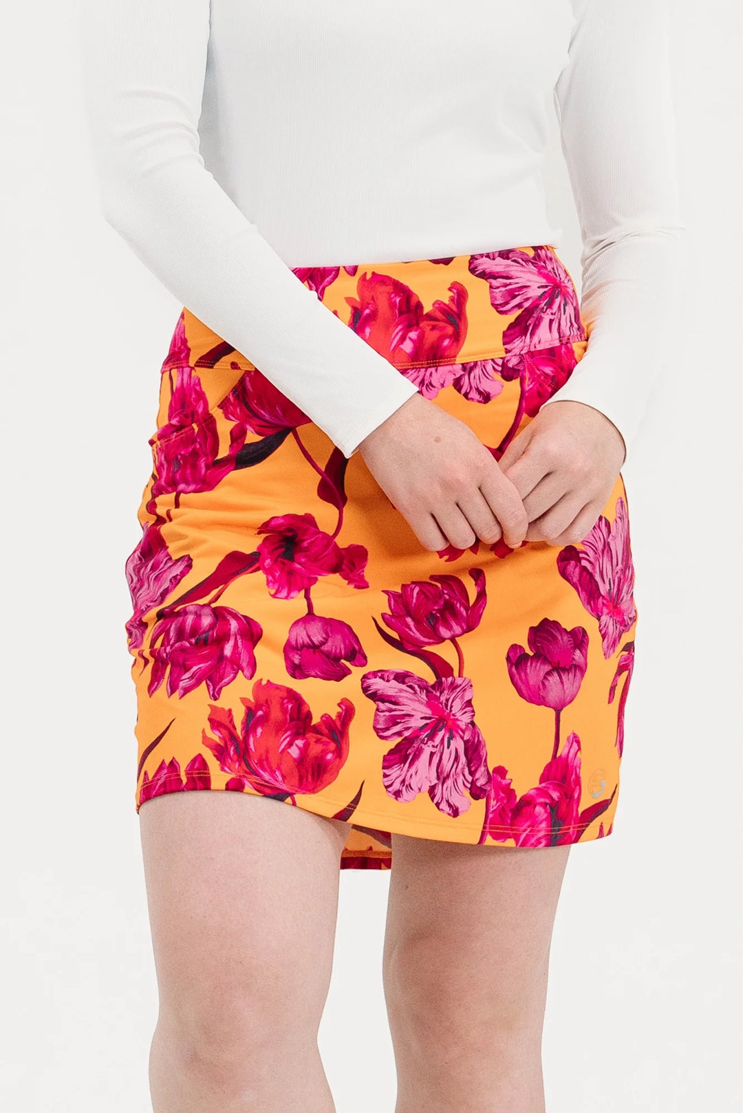 Foray Golf Floral Fix 17" Tall Skirt - Sunset Park Floral - Skorzie