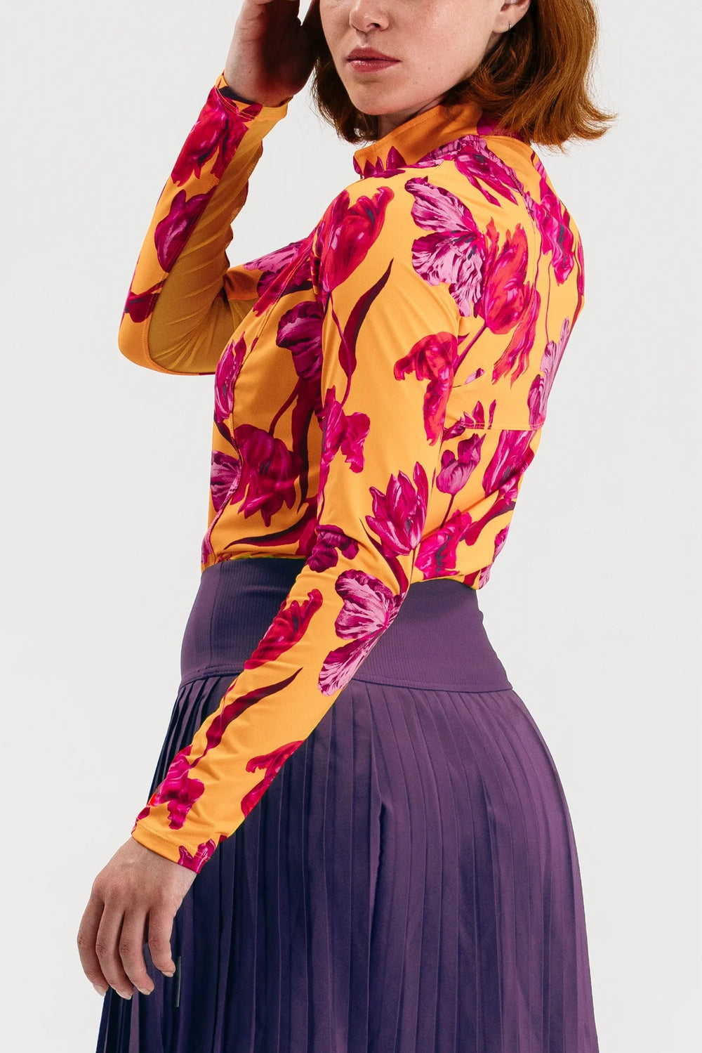 Foray Golf Lightweight Sun Shirt - Sunset Park Floral - Skorzie