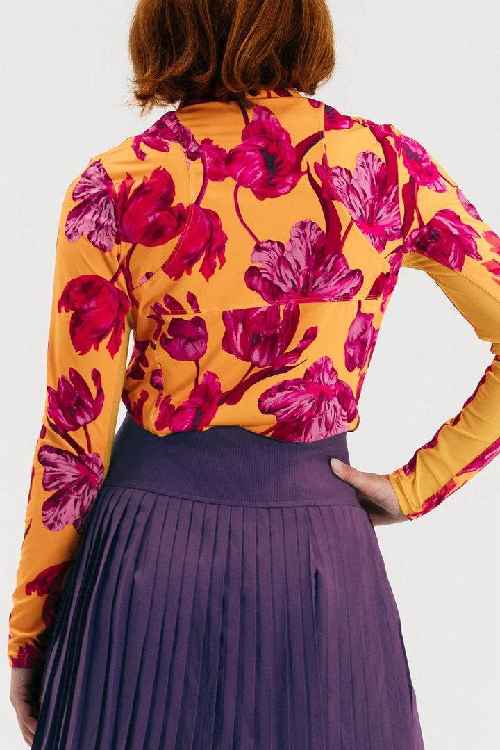 Foray Golf Lightweight Sun Shirt - Sunset Park Floral - Skorzie