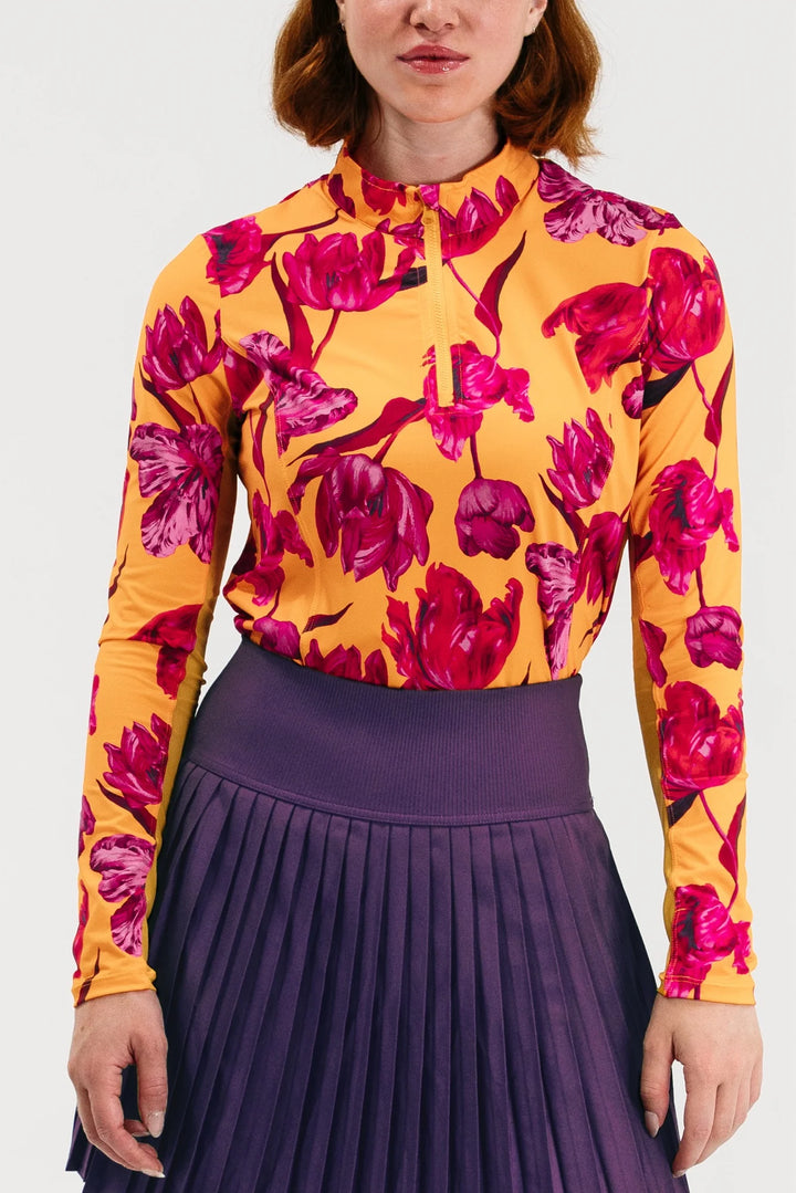 Foray Golf Lightweight Sun Shirt - Sunset Park Floral - Skorzie