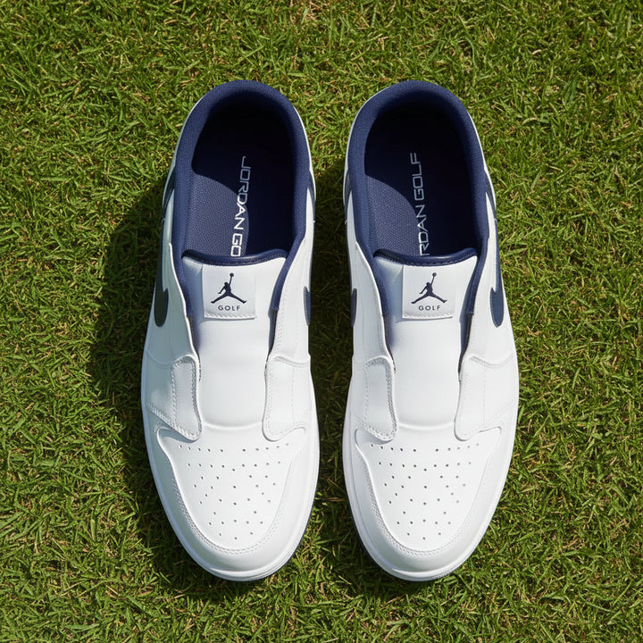 Nike Men's Air Jordan Golf Mule Shoes - White/Midnight Navy - Size 11
