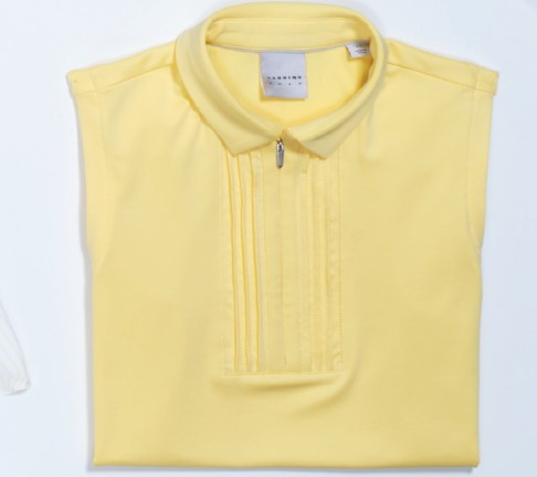 Dunning Freya Jersey Performance Sleeveless Polo - Golden Haze - Skorzie