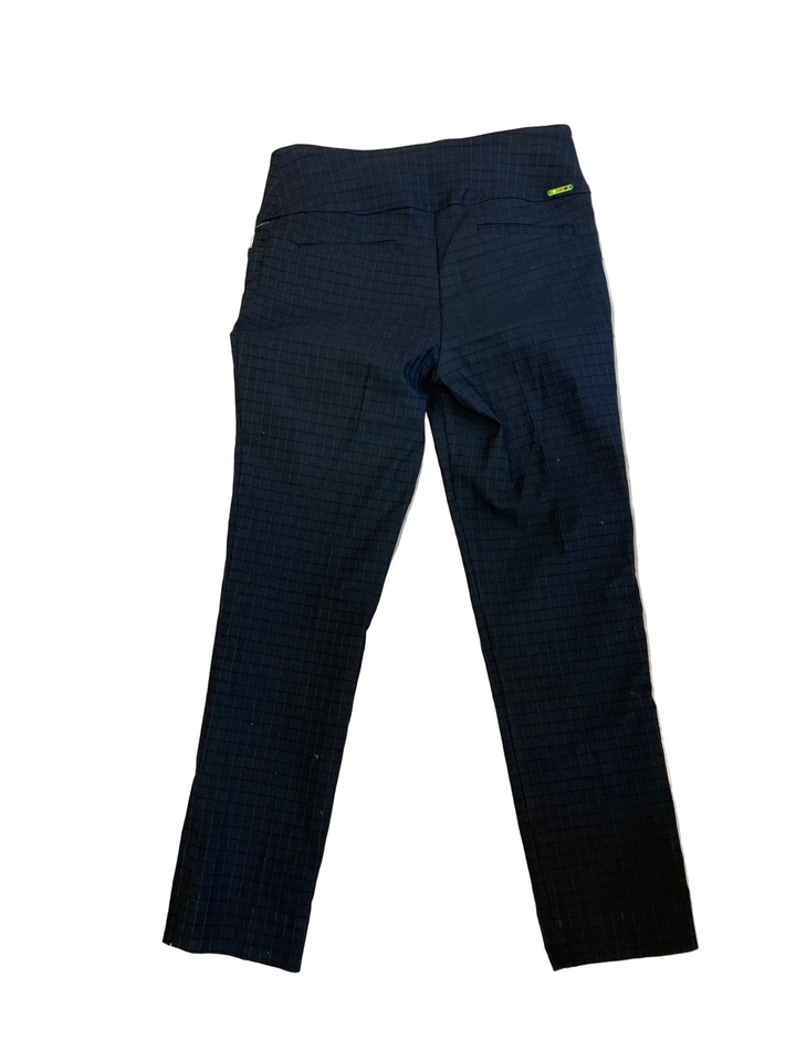 Swing Control Womens Master Plaid Ankle Pant - Black