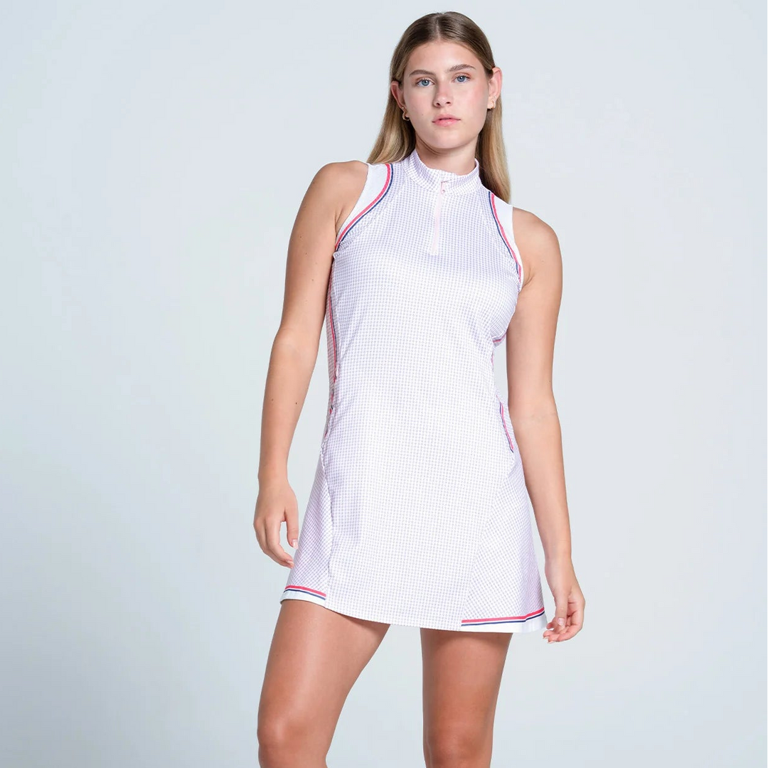 Lucky In Love Link Up Dress - White - Skorzie
