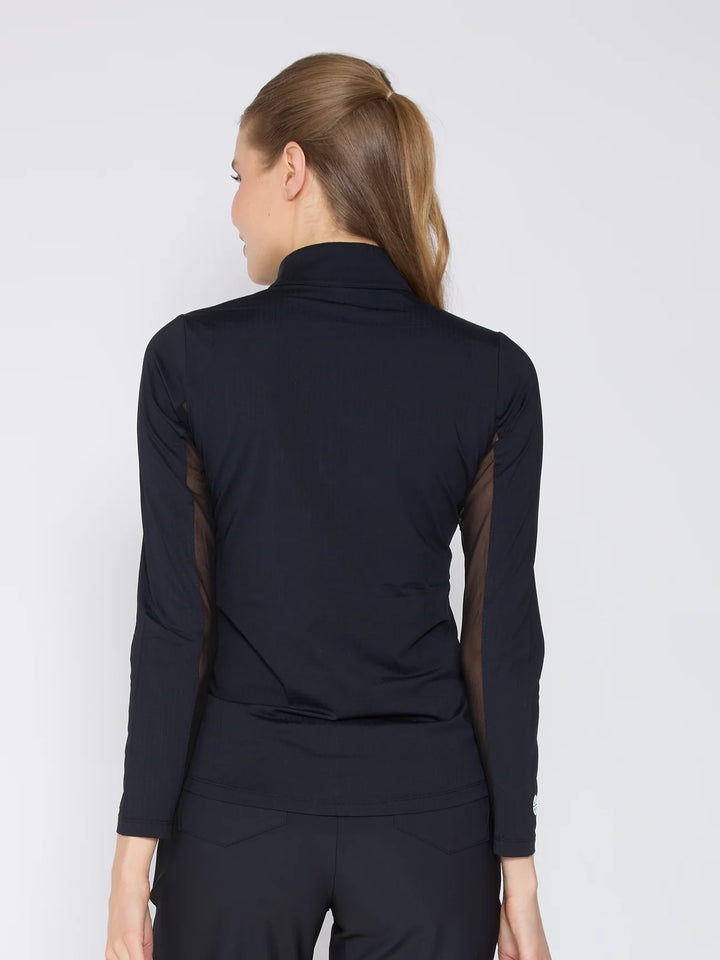 G-Lifestyle Quarter Zip Sun Protection Top - Black - Skorzie