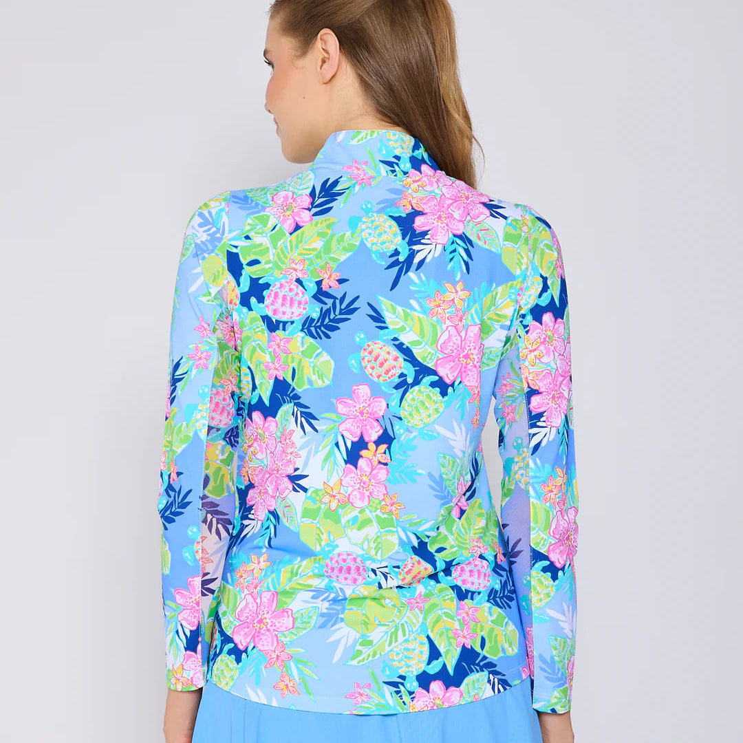 G-Lifestyle Quarter Zip Sun Protection Top - Key Largo - Skorzie