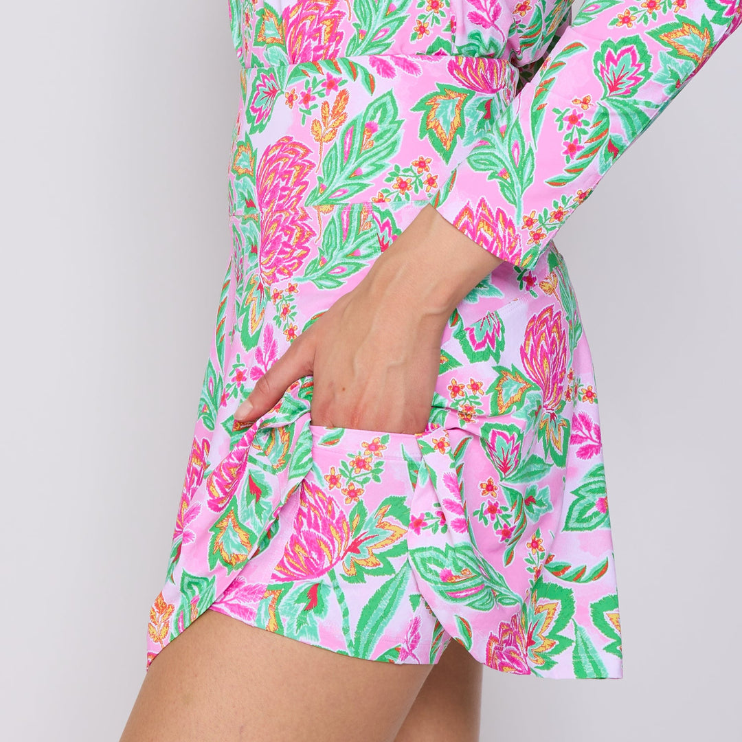 G-Lifestyle Back Yoke Ruffle Skort - Pink Paradise - Skorzie
