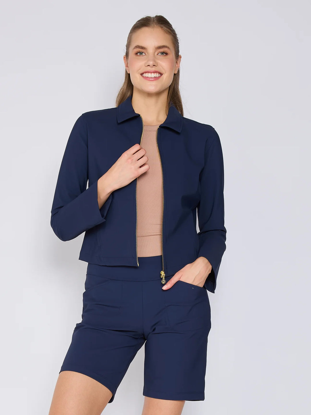G-Lifestyle Full Zip Performance Jacket - Navy - Small