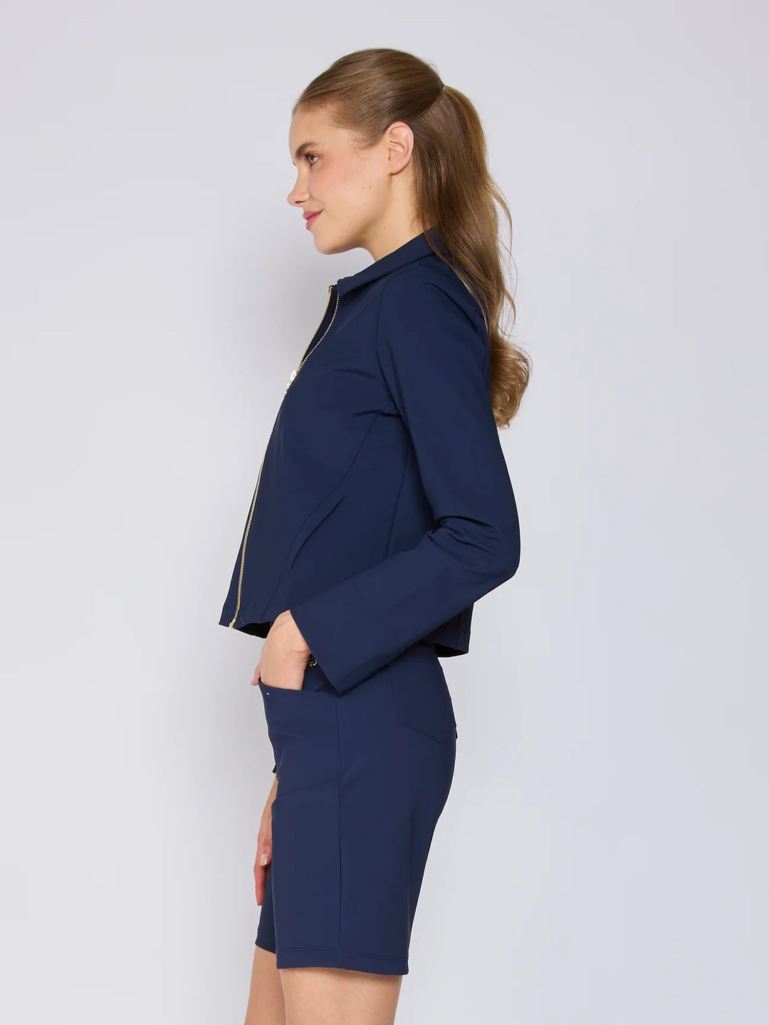 G-Lifestyle Full Zip Performance Jacket - Navy - Small