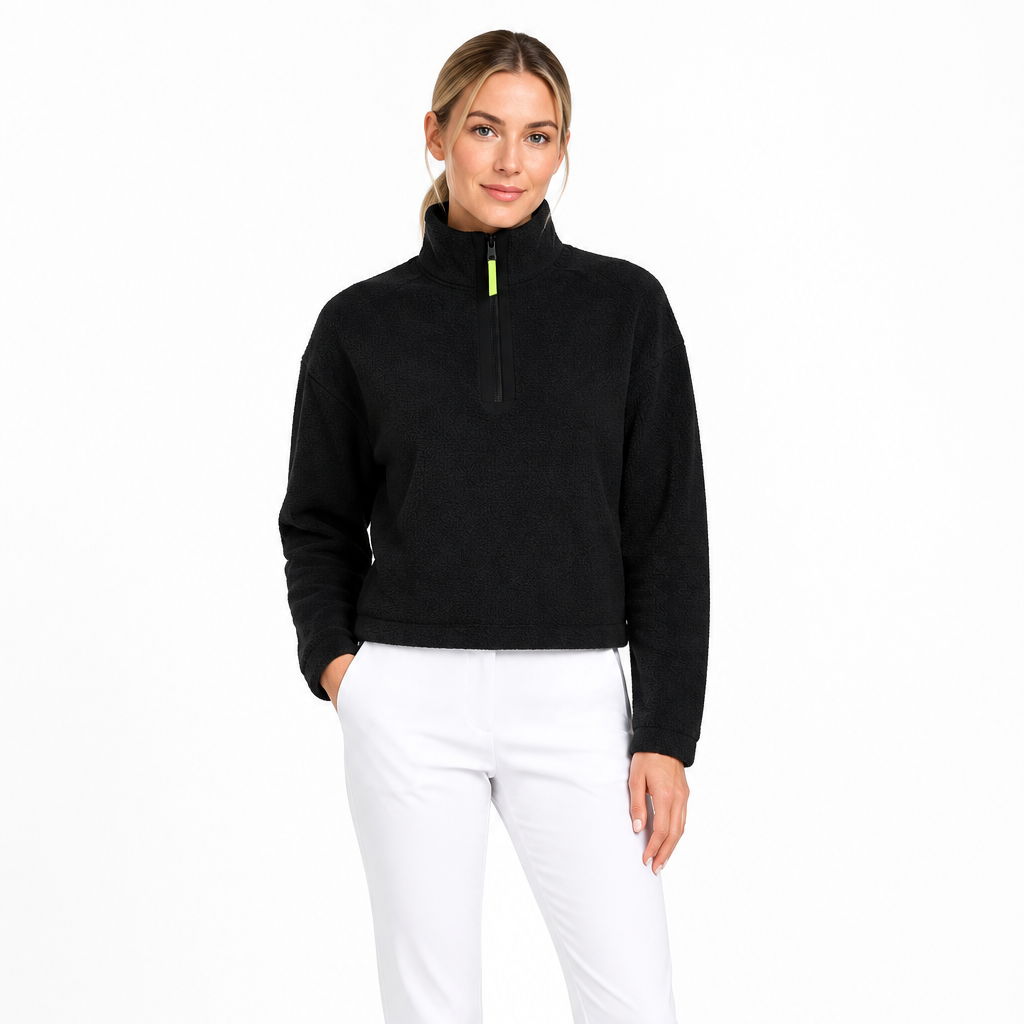G/FORE Women's Pullover Fleece Onyx Size XS