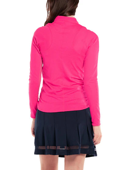 Lucky in Love Chi Chi Long Sleeve - Shocking Pink - Skorzie