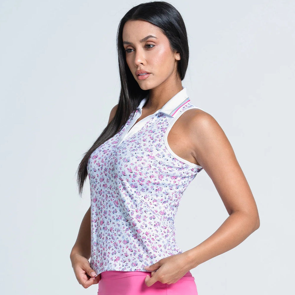 Lucky in Love Moon Flower Polo - Multicolored - Skorzie