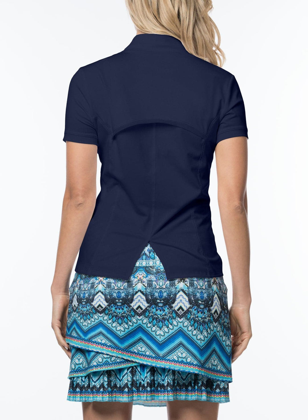 Lucky in Love Chi Chi Short Sleeve Top - Midnight - Skorzie