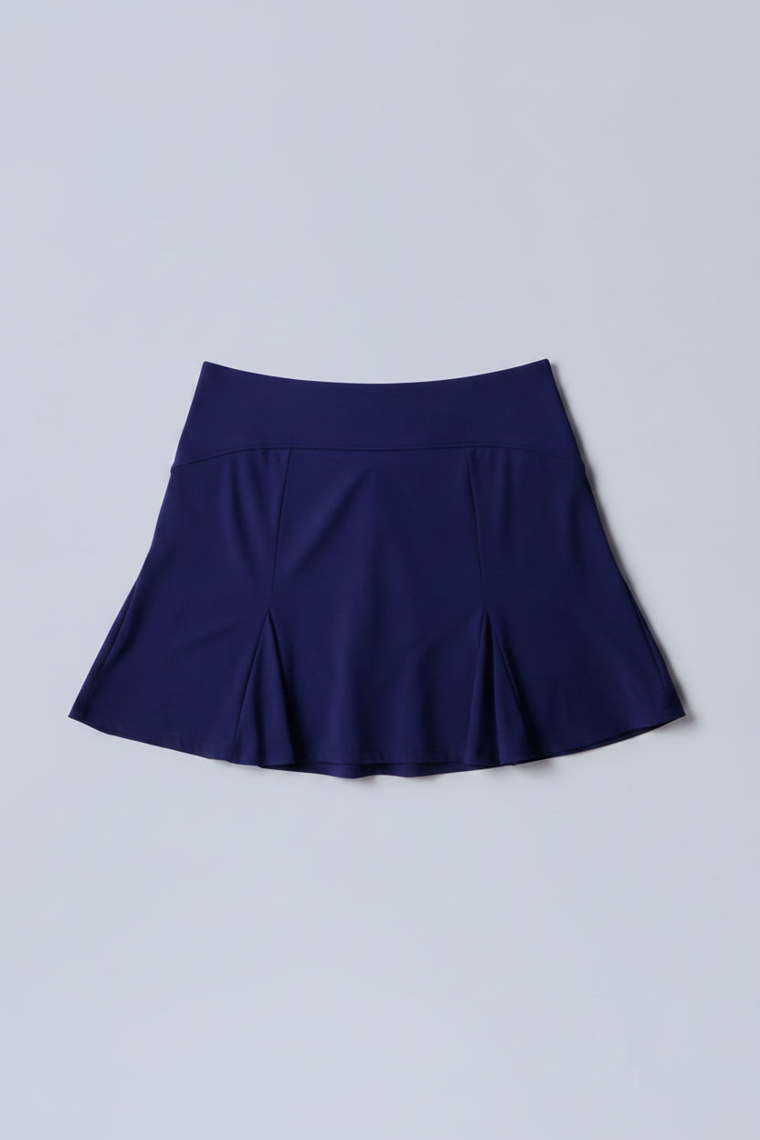 G-Lifestyle Womens Flare Godet Skort (16.5') - True Navy