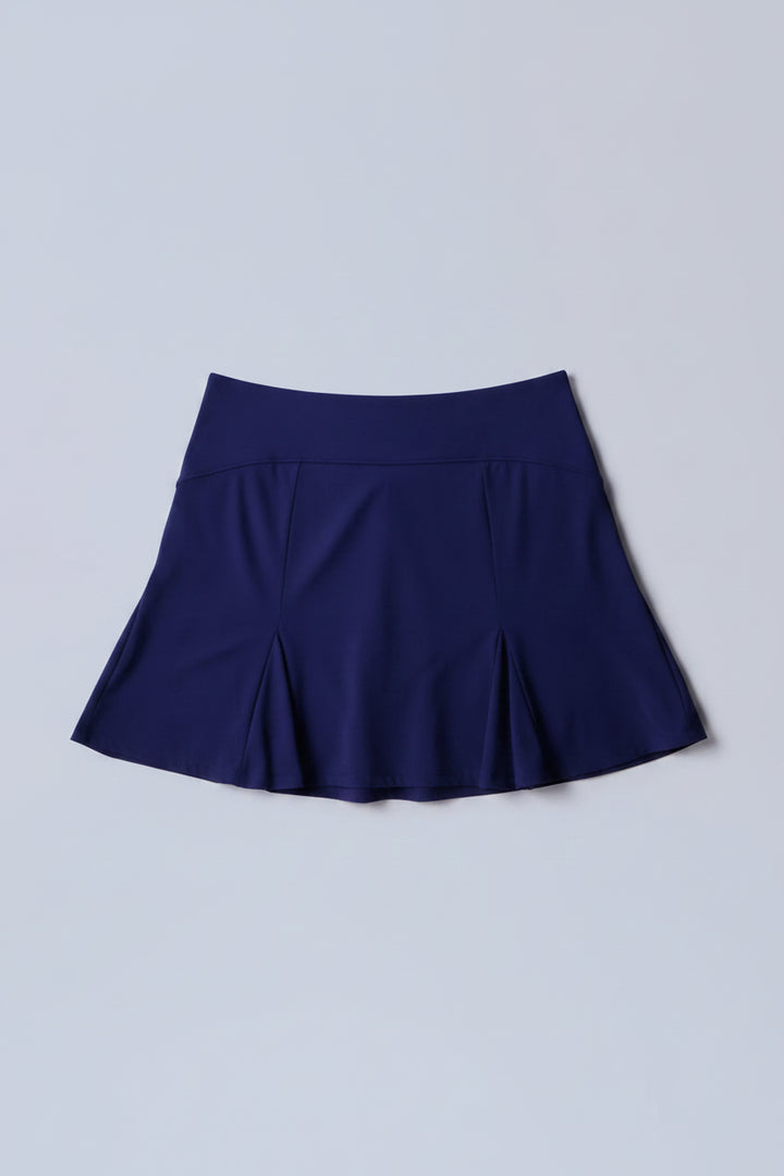 G-Lifestyle Womens Flare Godet Skort (16.5') - True Navy