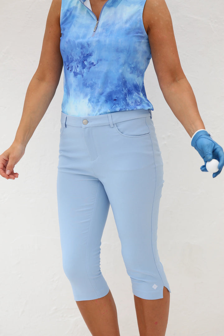 Famara Pedal Pushers - Sky Blue - Skorzie