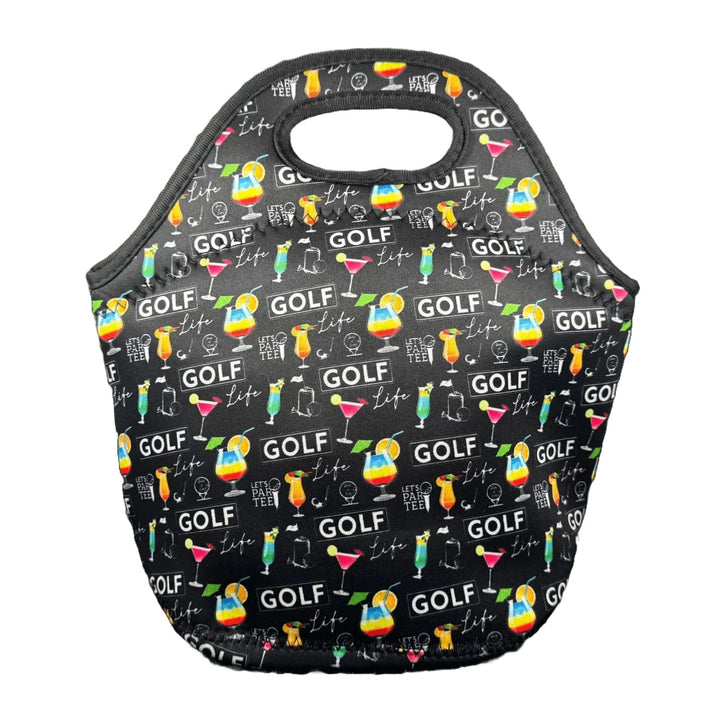 Best Of Golf America Neoprene Lunch Bag - Golfaholic Black - Skorzie