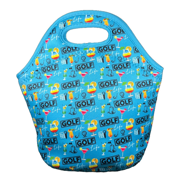 Best Of Golf America Neoprene Lunch Bag - Golfaholic Blue - Skorzie