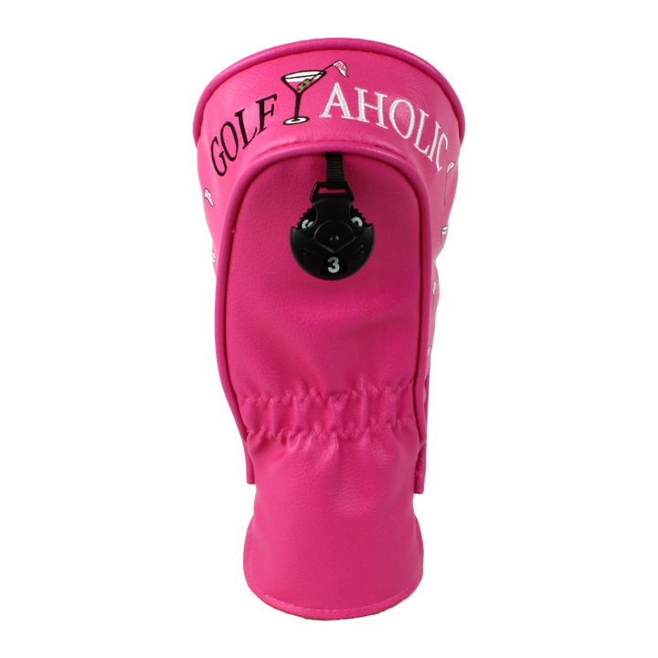 Best Of Golf America Fairway Head Cover - Golfaholic Pink - Skorzie