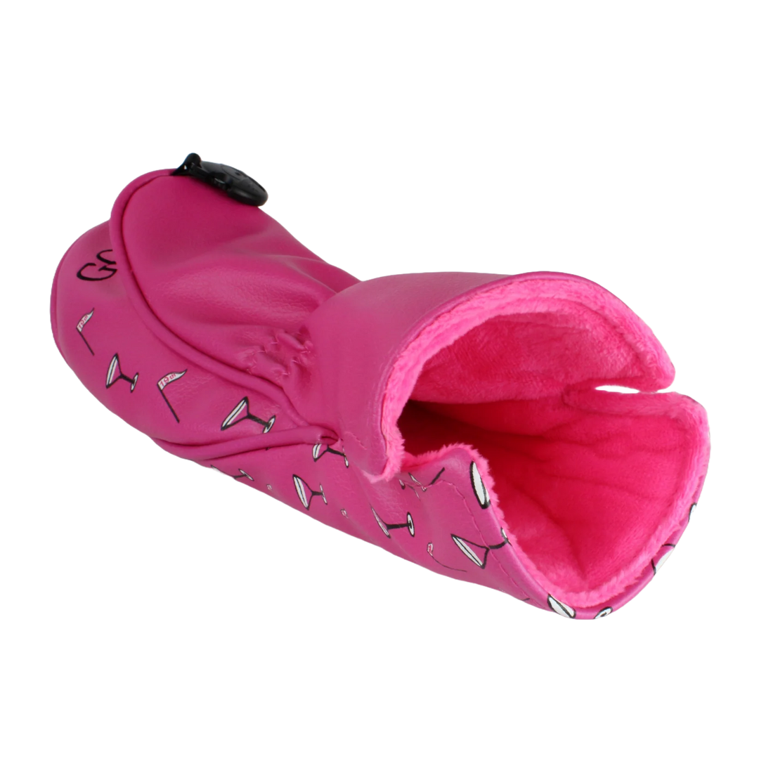 Best Of Golf America Fairway Head Cover - Golfaholic Pink - Skorzie