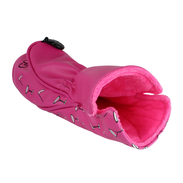 Best Of Golf America Fairway Head Cover - Golfaholic Pink - Skorzie