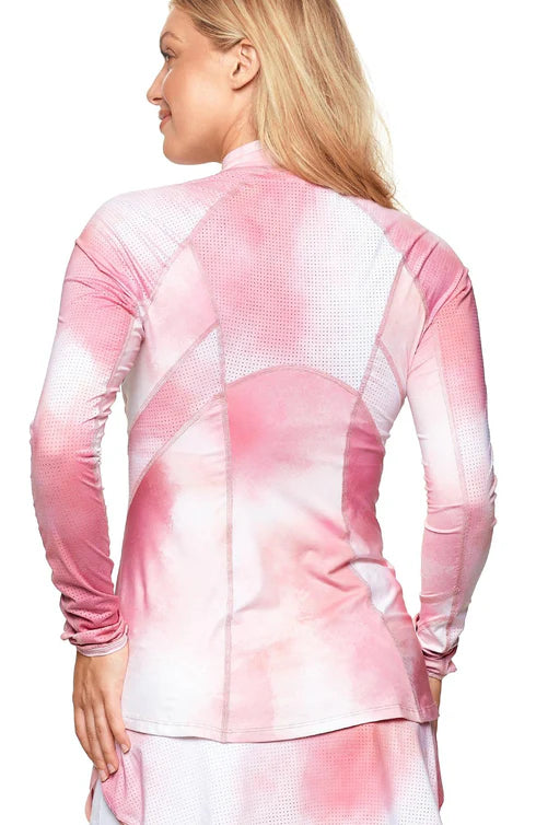 Bobbe Active - Grace 1/2 Zip Long Sleeve Top - Romance - Skorzie