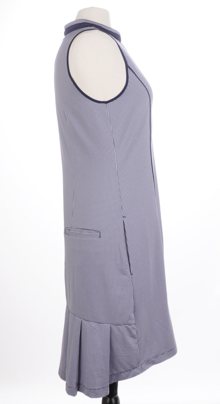 Greg Norman Arielle Sleeveless Print Golf Dress - Palmetto (Navy) - Skorzie