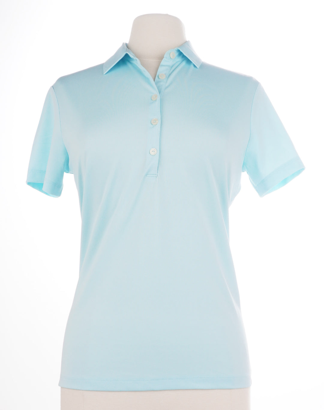 Greg Norman Freedom Short Sleeve Polo - Misty Blue - Size Medium - Skorzie