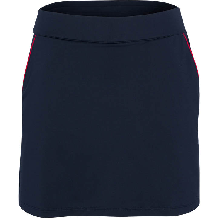 Dunning 17" Player Jersey Performance Skort- Navy Halo/Glory Red