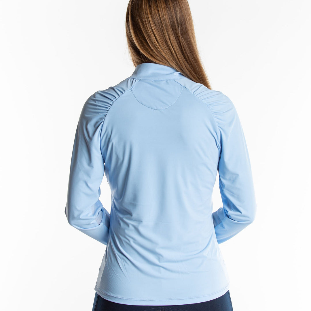 Naomi Long Sleeve Zip Top - Cloud