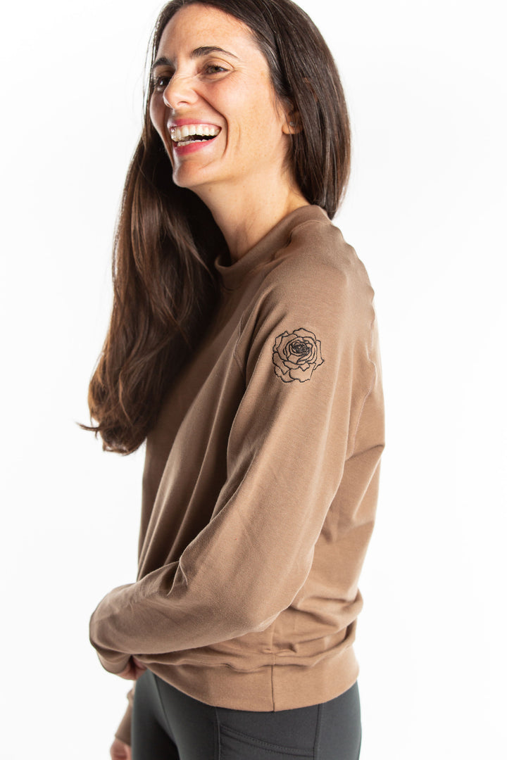 Emma Bamboo Sweatshirt - Cappuccino- Small