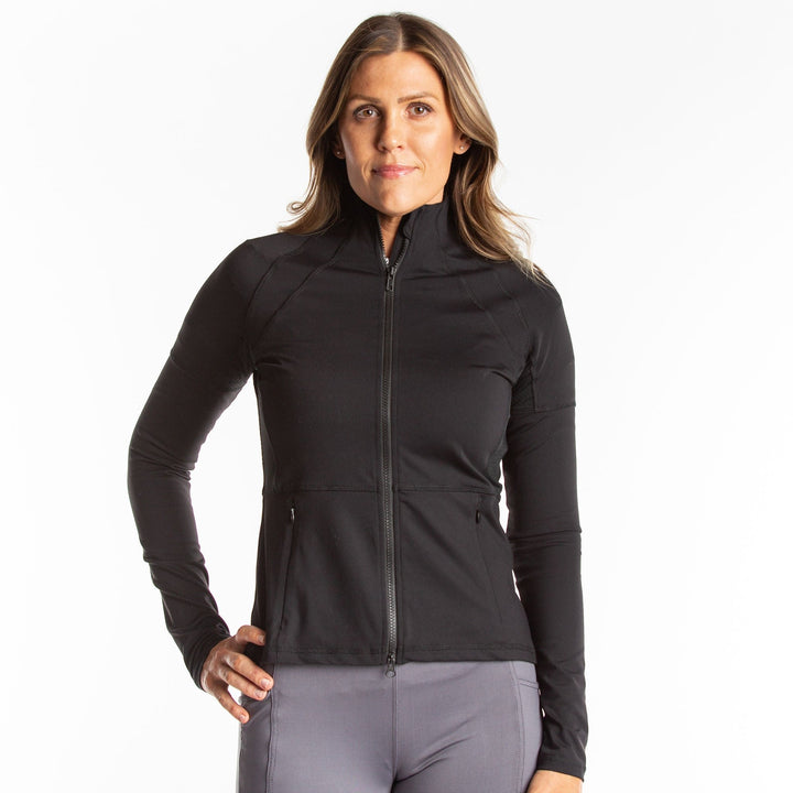 Hannah Warm Up Jacket - Black