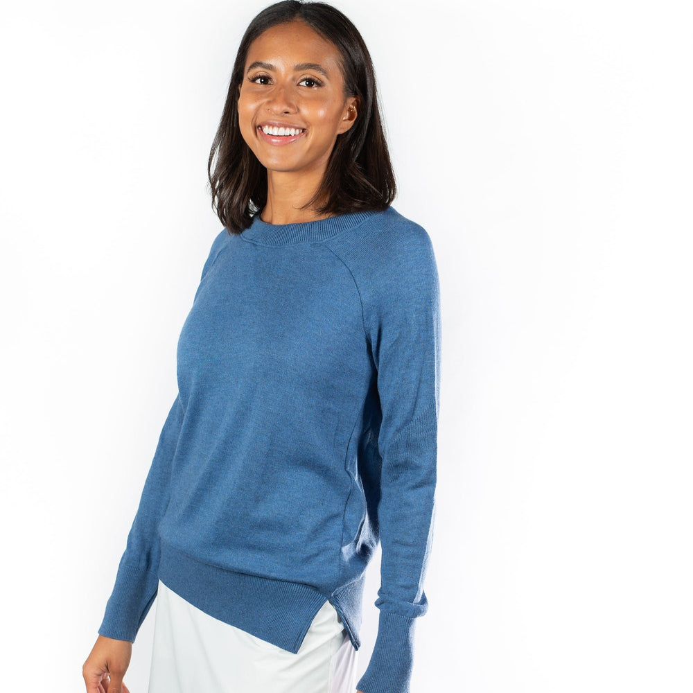 Sierra Crew Neck Raglan Sweater - Shallow Waters - Skorzie
