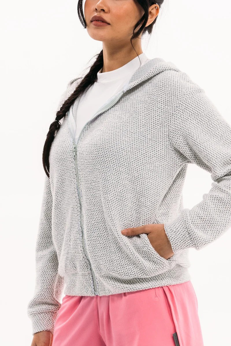 Foray Golf Boucle Hoodie - Grey - Skorzie