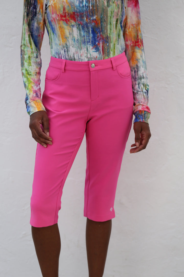 Famara Pedal Pushers - Hot Pink - Skorzie