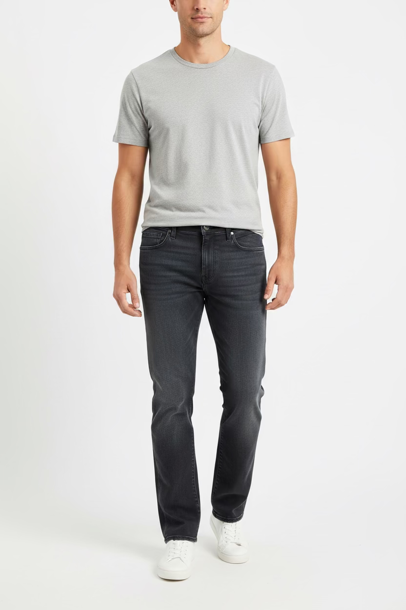 Mavi Mens Zach Straight Leg Pant - Blue/Black