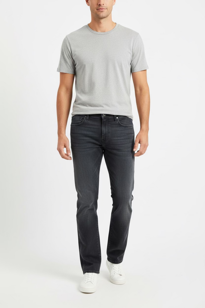Mavi Mens Zach Straight Leg Pant - Blue/Black