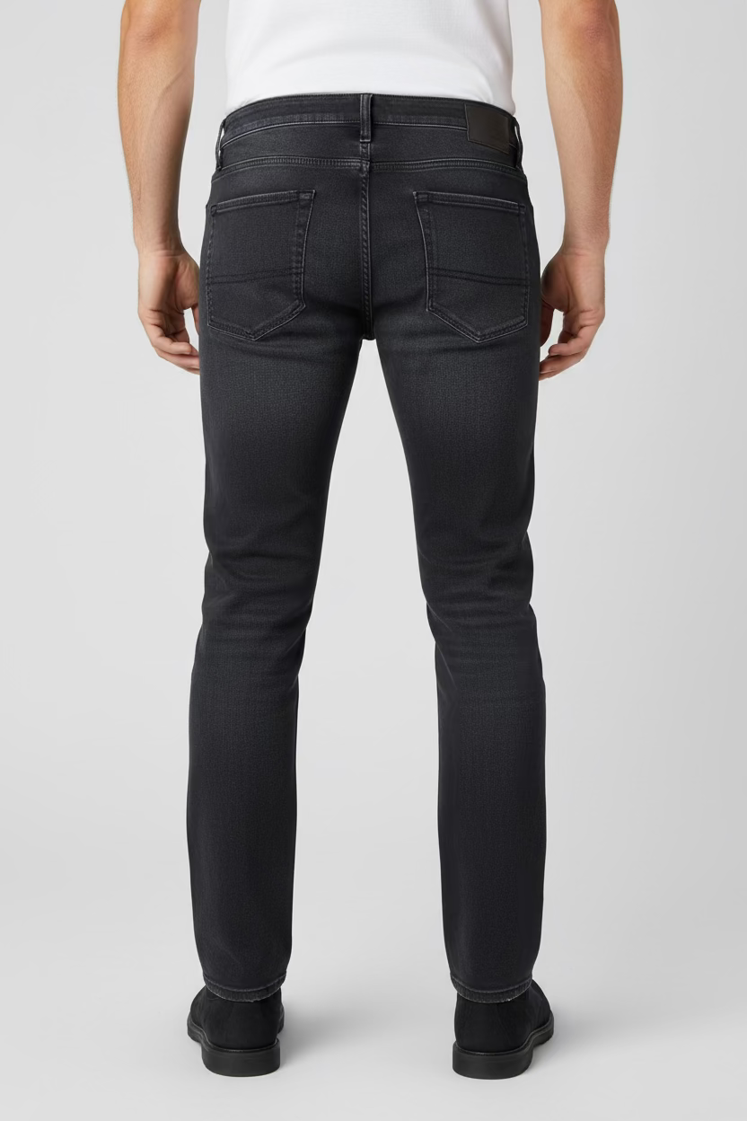 Mavi Mens Zach Straight Leg Pant - Blue/Black