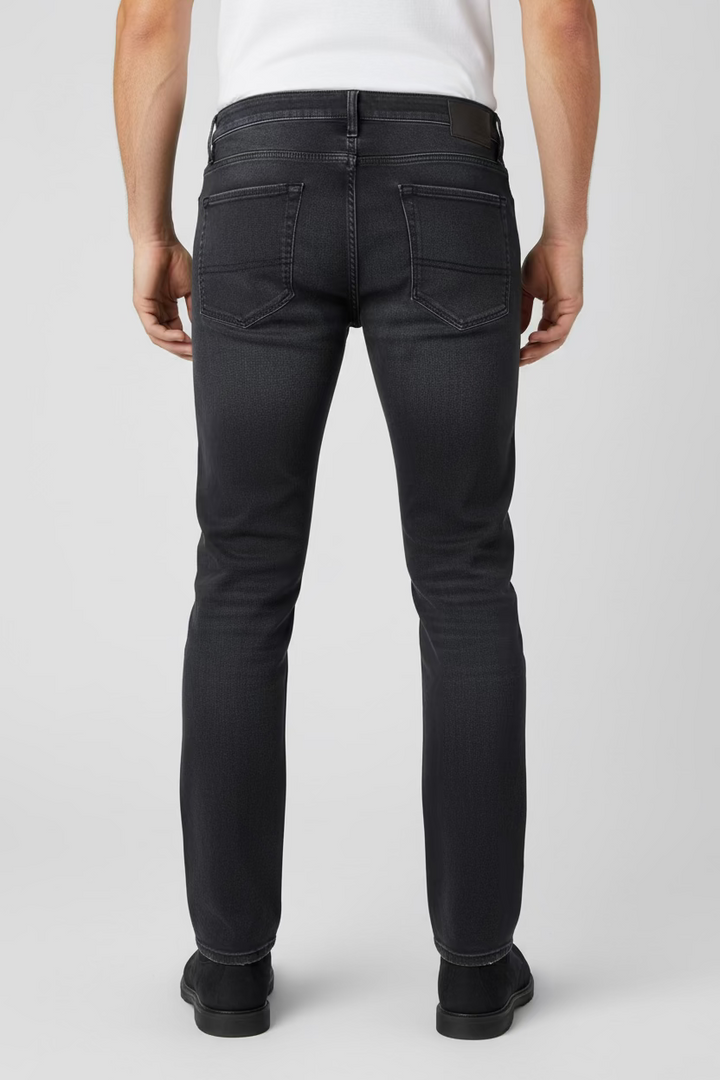 Mavi Mens Zach Straight Leg Pant - Blue/Black