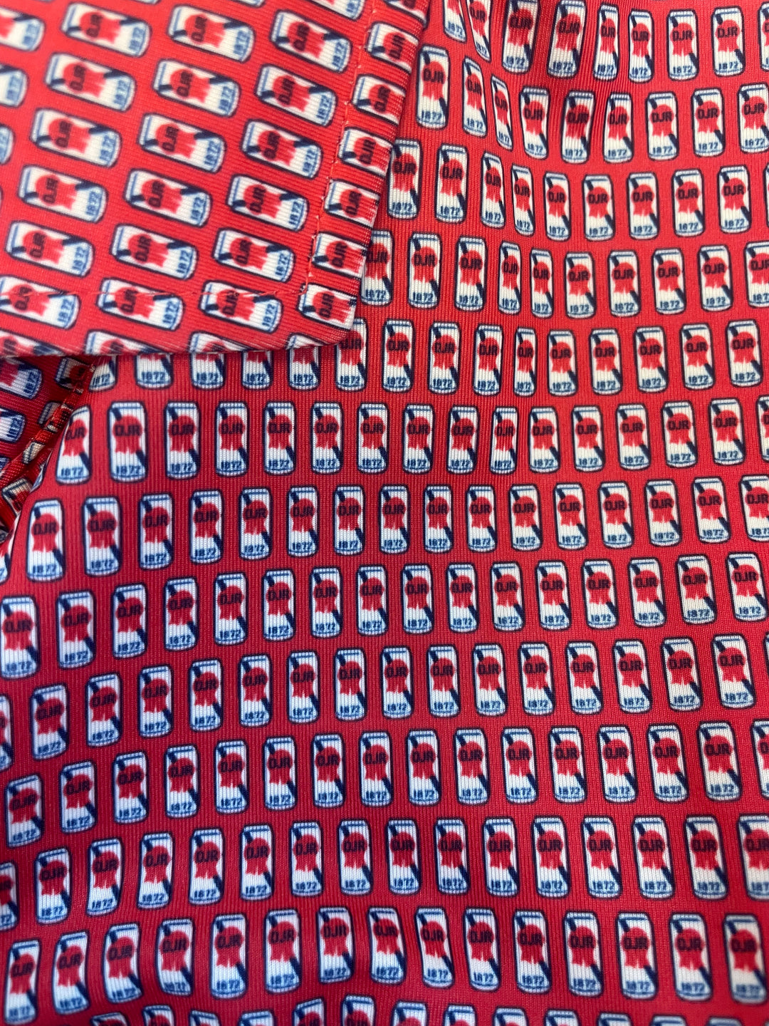 Donald Ross Mens Moreland Beer Short Sleeve Polo (w/logo) - Red